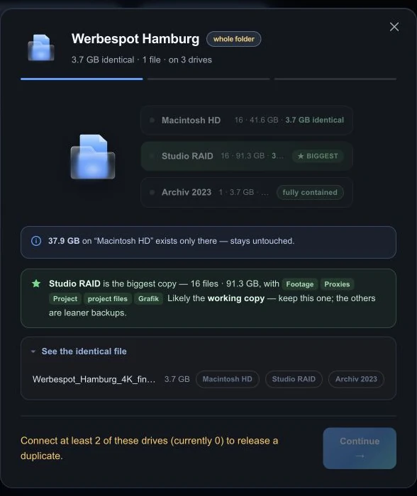 Duplicate Finder · Review — DISKY app